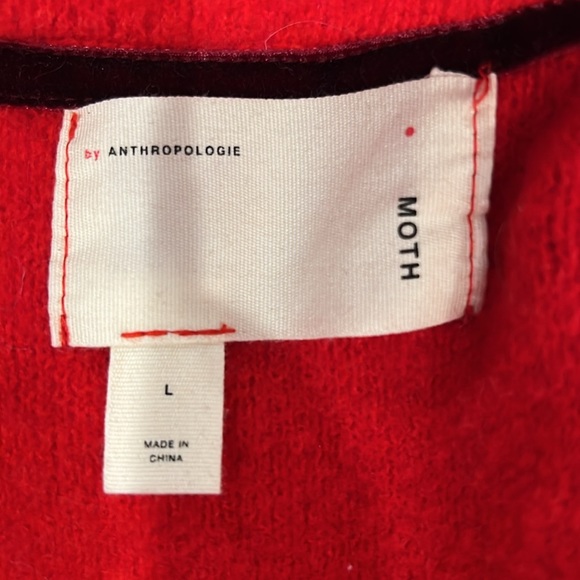 Anthropologie Red sweater jacket - Picture 5 of 5
